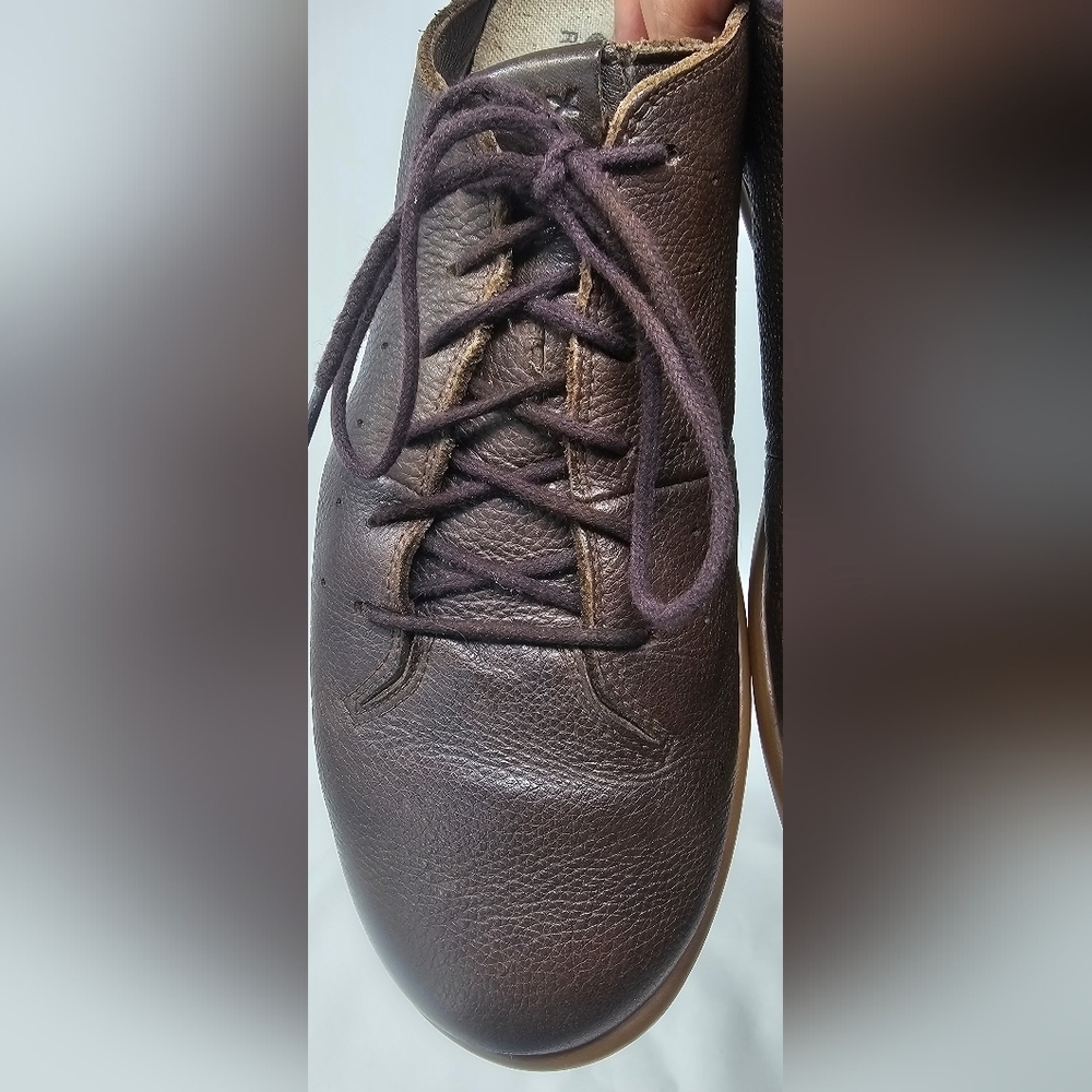 Geox Men's Dk Coffee New Do B Pure Leather Casual Shoes Size EUR 41 US 8 - Picture 3 of 16